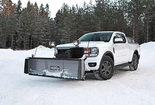 Expandable wing snow plow for Pickups