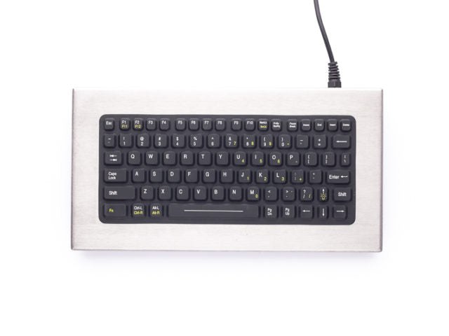 Backlit Keyboard in Stainless Steel Case