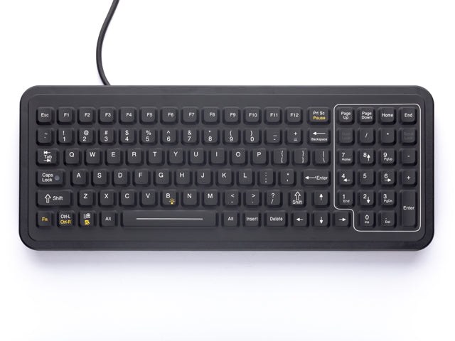 Full-Size Panel Mount Keyboard with Backlighting
