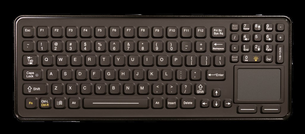 Panel Mount Keyboard with Touch Pad