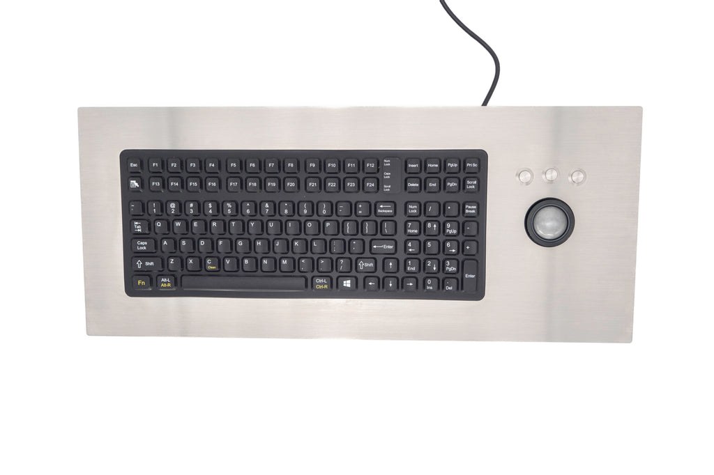 Panel Mount Keyboard with Trackball