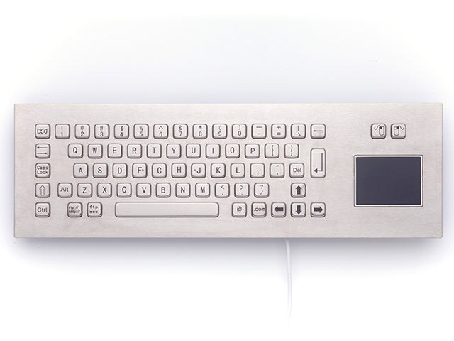 Panel Mount Stainless Steel Keyboard with Touchpad