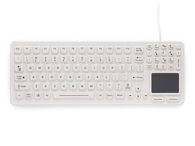 Sealed Keyboard with Integrated Touchpad
