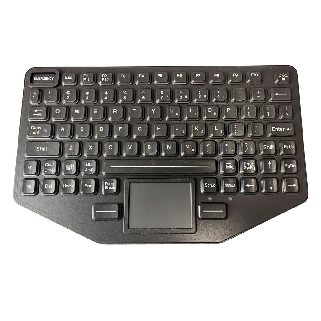 Slim Rugged Vehicle Keyboard with Removable Cable