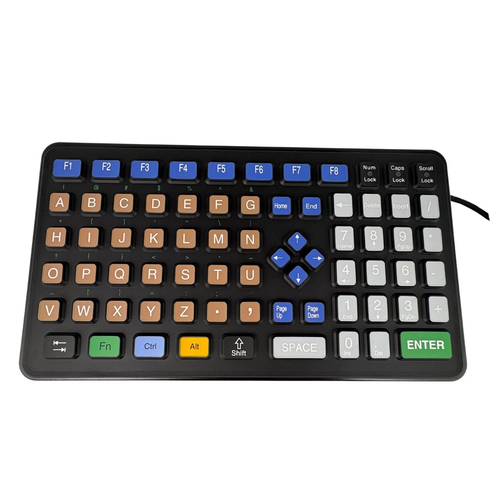 Small Footprint Keyboard with Oversized Keys