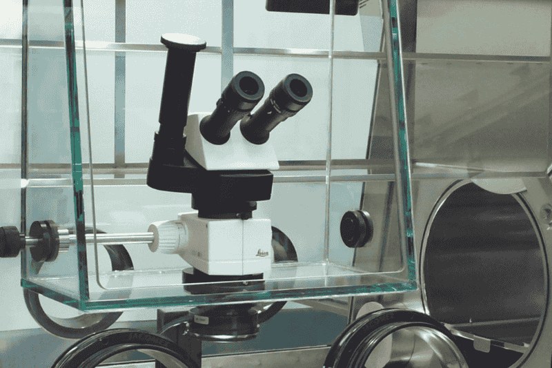 Microscope for Glove Box