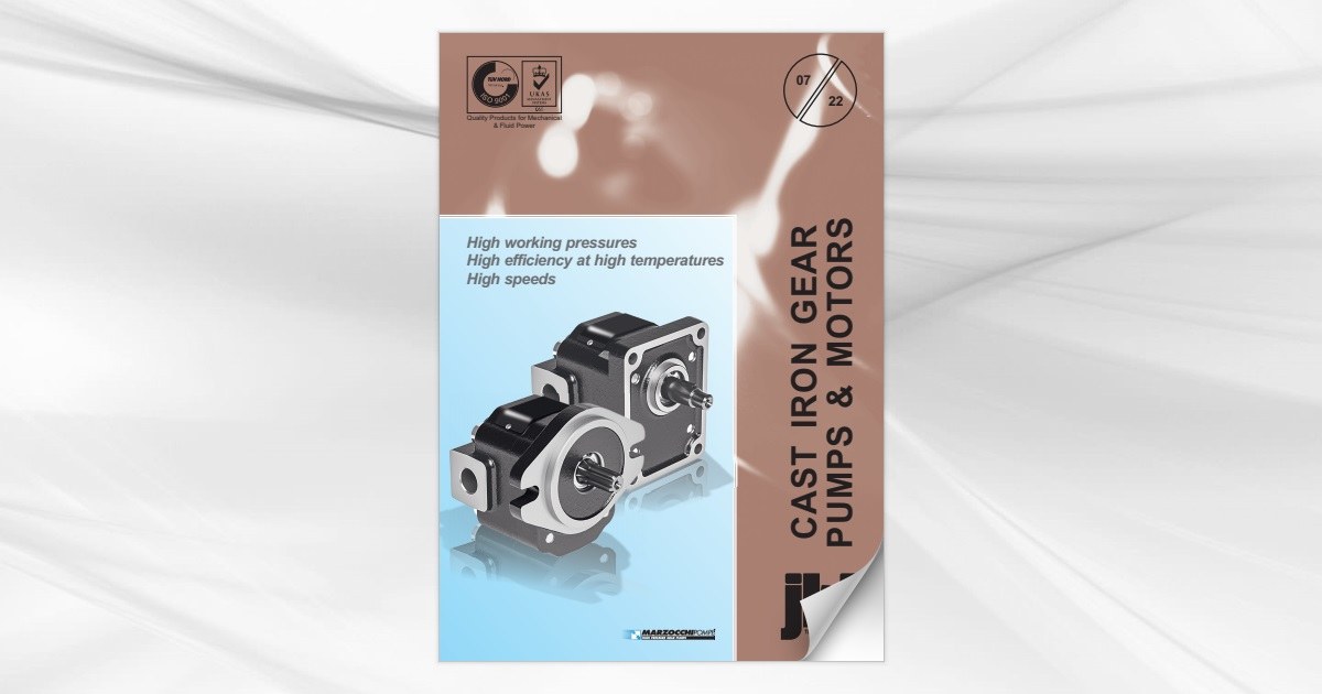 Cast iron gear pumps and motors from jbj Techniques Limited