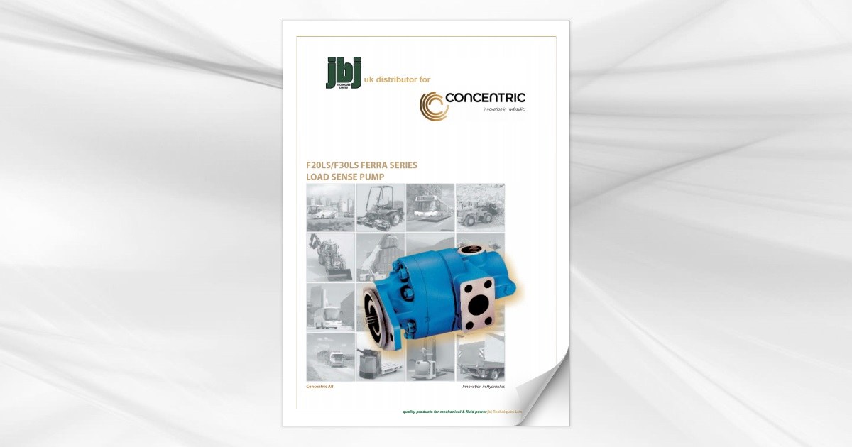 Concentric FERRA load sense gear pumps from jbj Techniques Limited