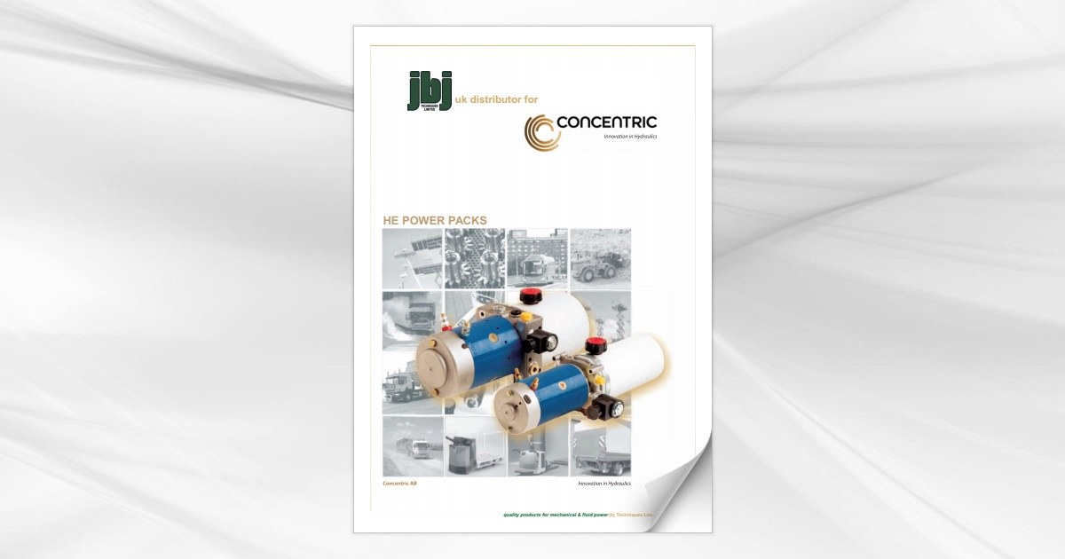 Concentric HE series power packs from jbj Techniques Limited