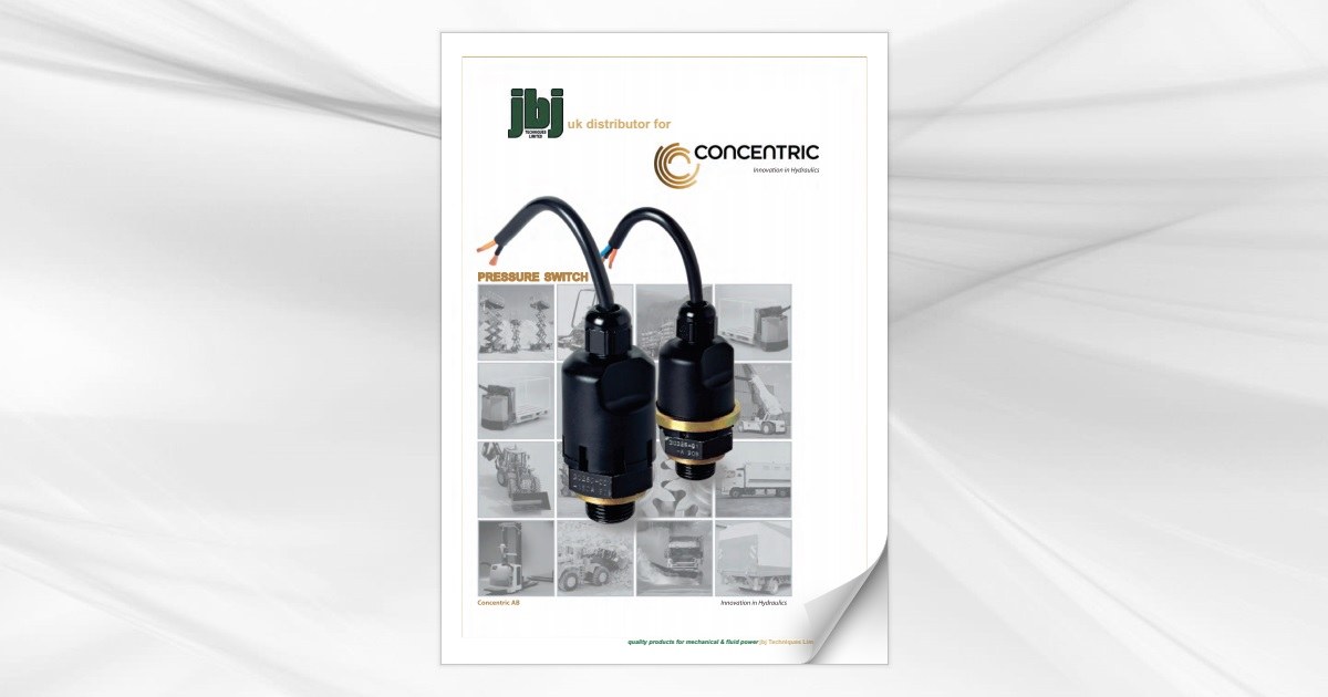 Concentric KT 32 / 33 / 34 / 35 pressure switch available from jbj Techniques Limited