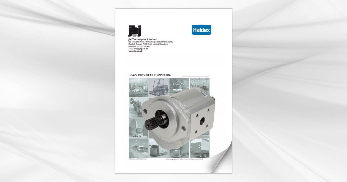 Concentric WP900 Ferra heavy duty gear pumps available from jbj Techniques Limited