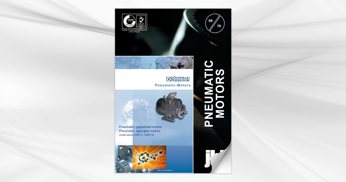 DMO series pneumatic motors available from jbj Techniques Limited