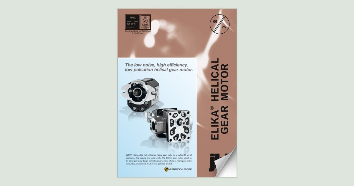 ELIKA® low noise, high efficiency gear motors available from jbj Techniques Limited