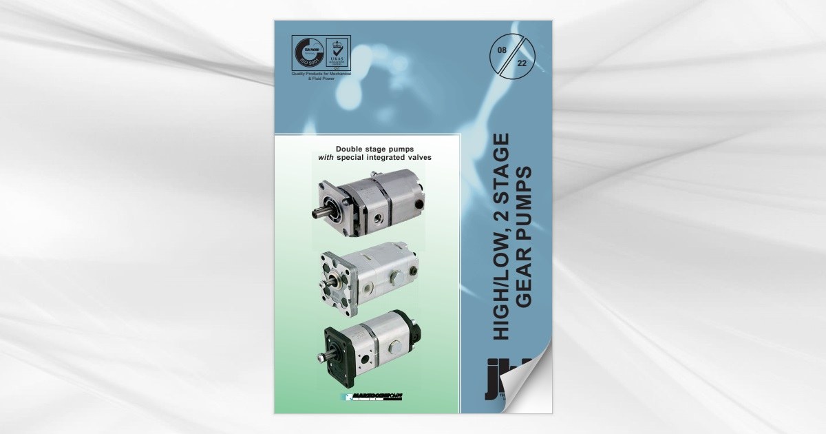 high/low 2 stage gear pumps available from jbj Techniques Limited