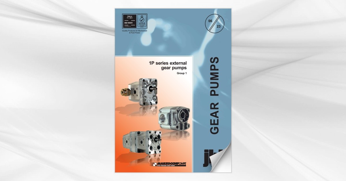 Marzocchi 1P series gear pumps group 1 from jbj Techniques Limited