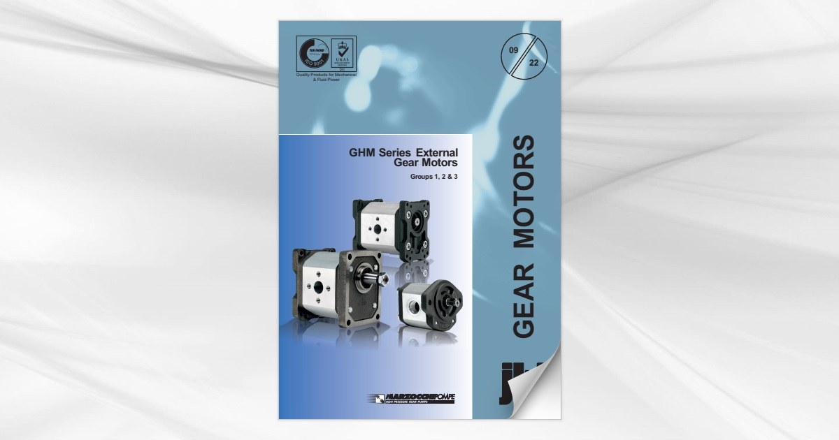 Marzocchi GHM series gear motors, groups 1, 2 and 3 available from jbj Techniques Limited