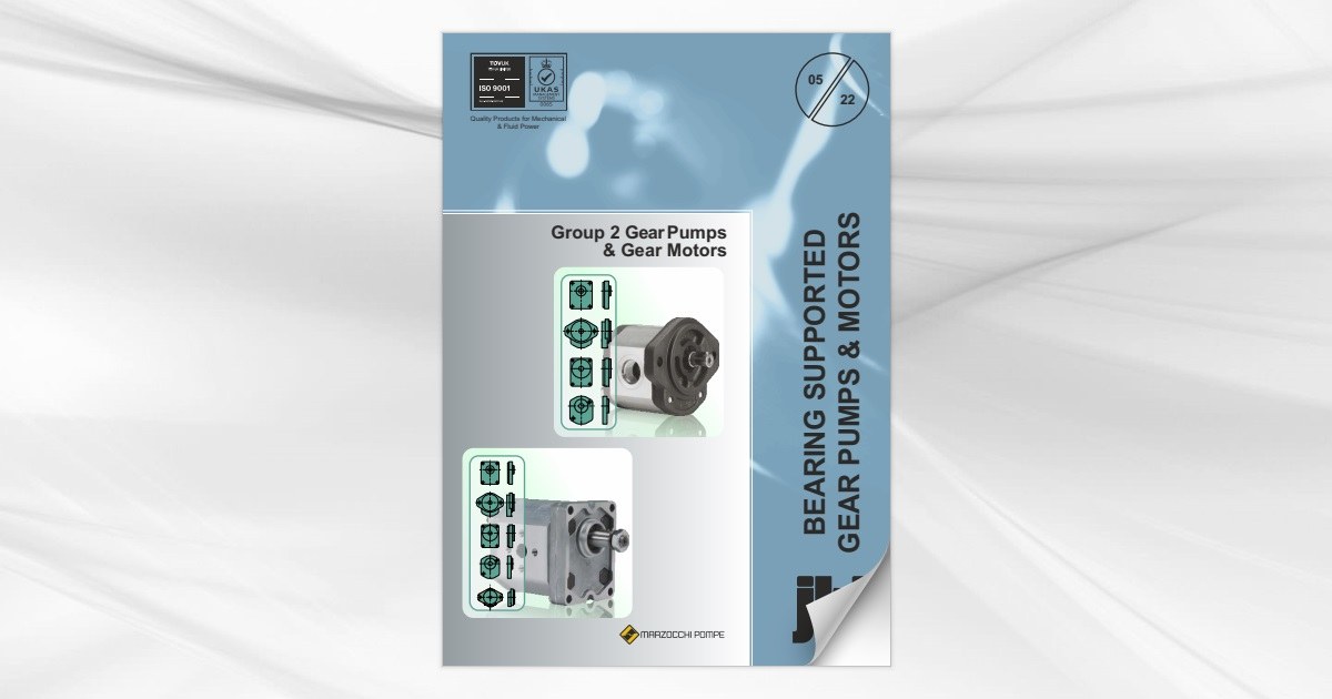 Marzocchi group 2 shaft supported gear pumps and gear motors from jbj Techniques Limited