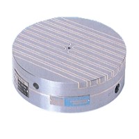 マグネット応用機器の総合メーカー、カネテック 噴流穴付丸形永磁チャック[RMC-ED]