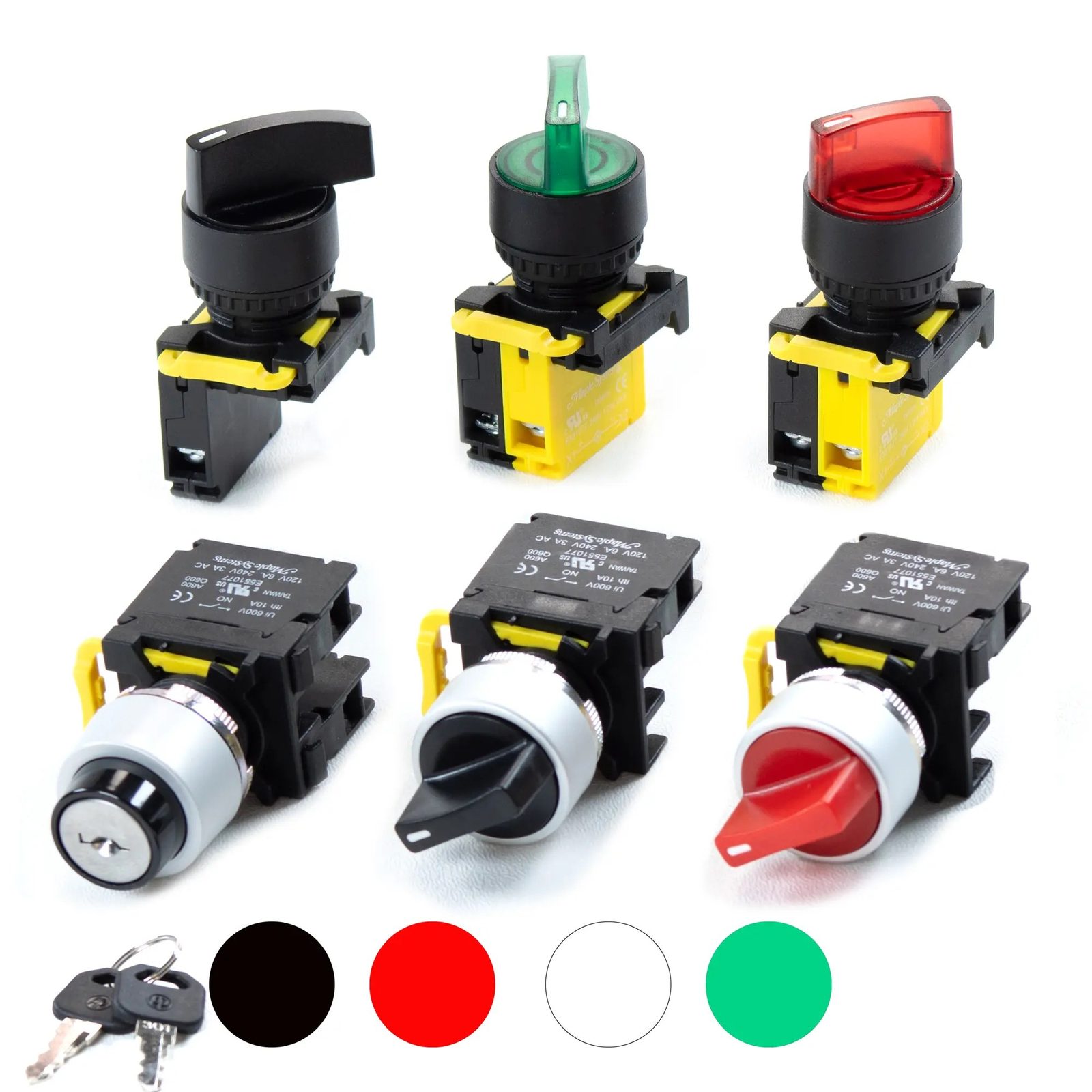 2 Position Selector Switches | Illuminated and Non