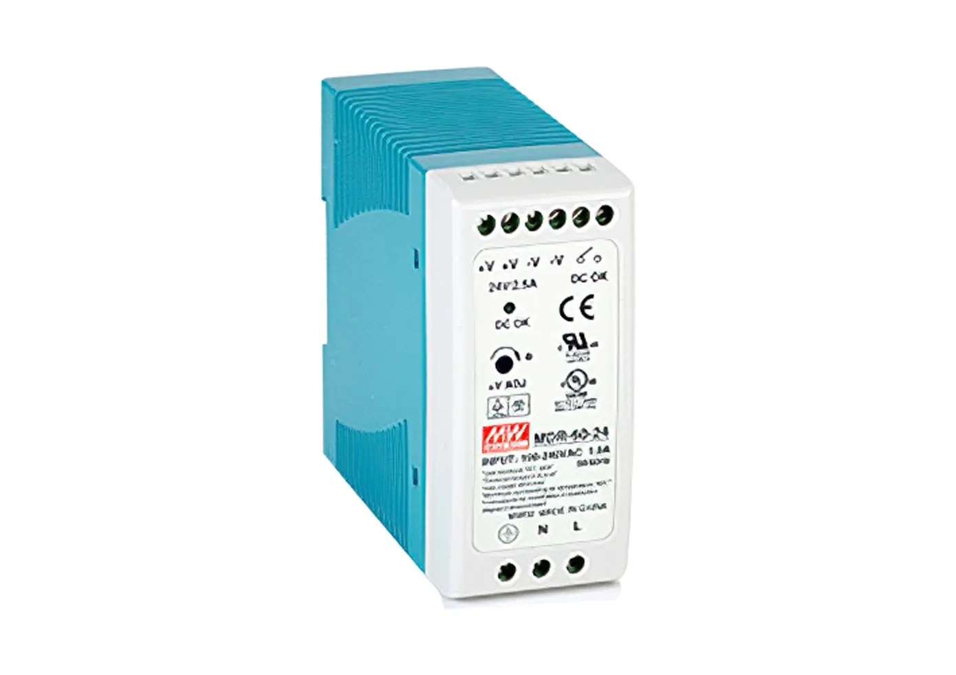 DIN Rail 24 Volt Power Supply 2.5 AMP