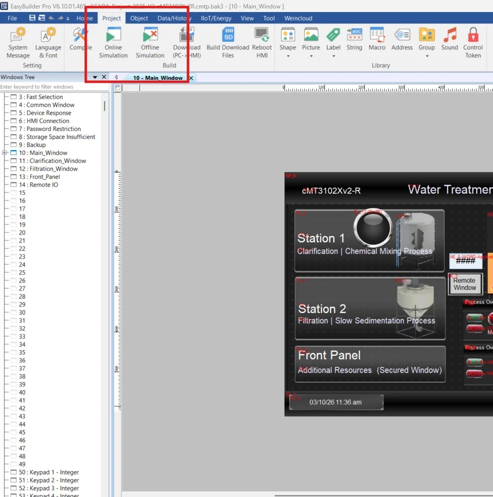 Project Simulation Modes