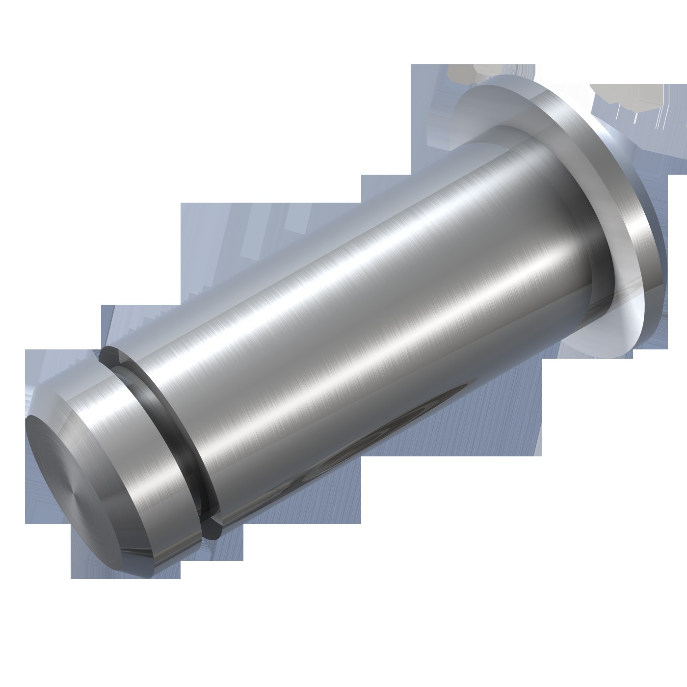 Bolt with groove BEG 4 x 10,5 x 8,5 Steel bright