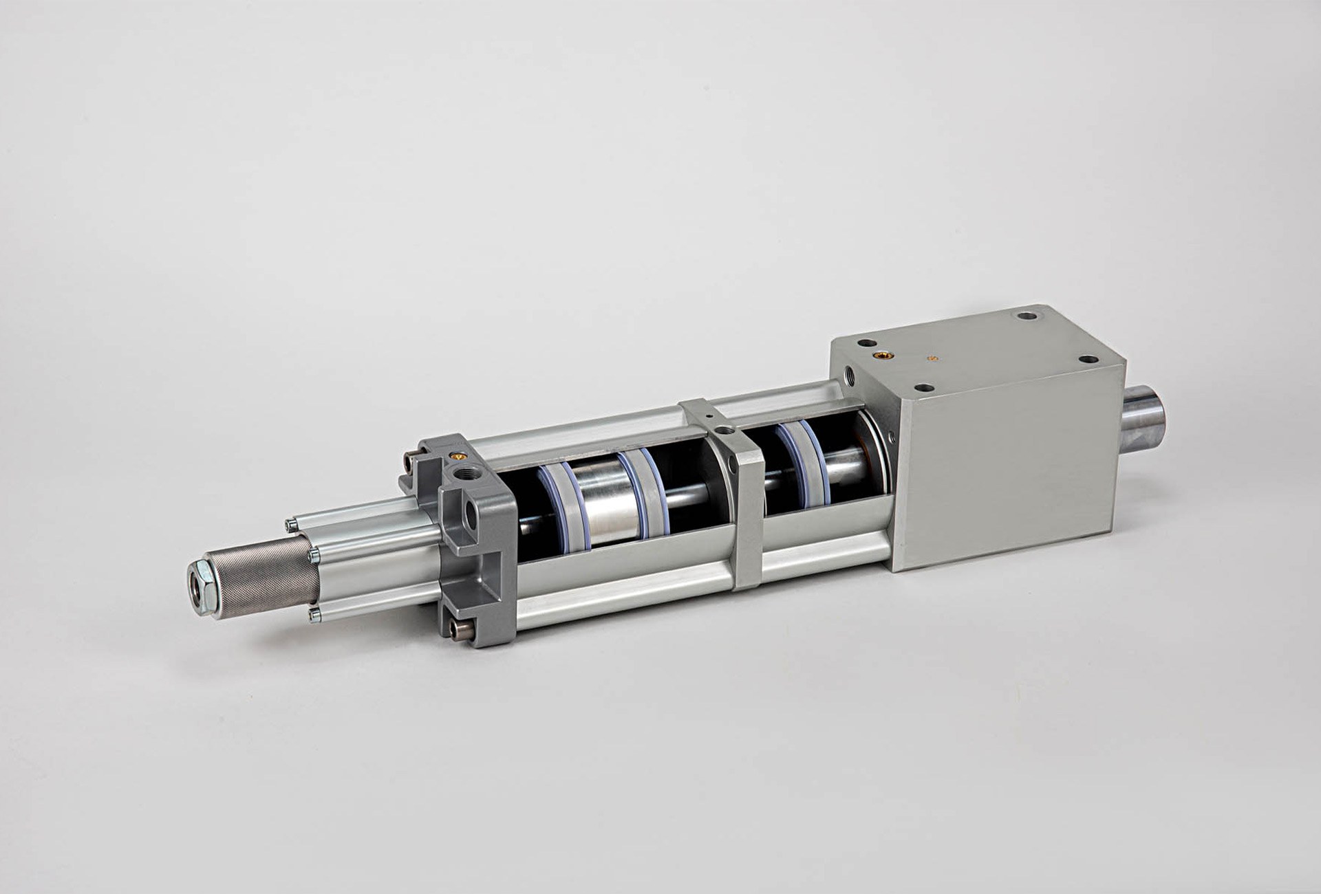 Tandem 2-stroke adjustable cylinder