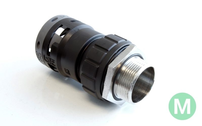 EMMS Straight Male Metric EMI Fitting