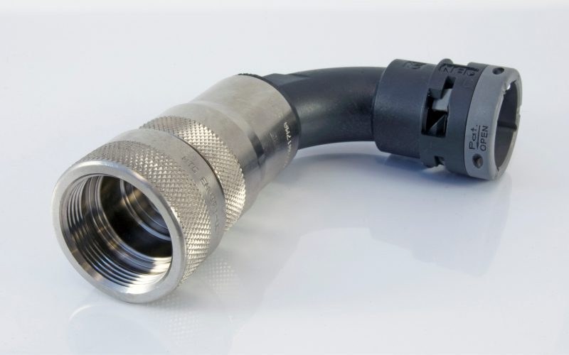EMP FE 90° Elbow Female UNEF EMI Fitting