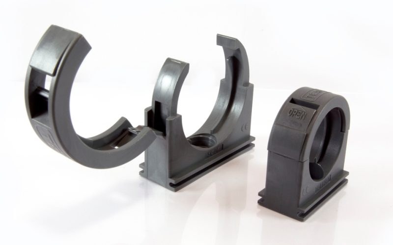 KC1 One-Piece Tube Clamp with Integrated Safety Clip
