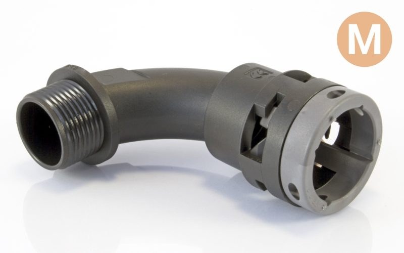 KME 90° Elbow Male Metric Thread Fitting