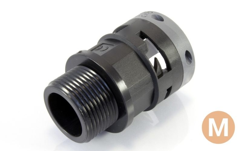 KMS Straight Male Metric Thread Fitting