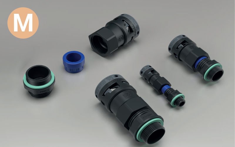 KRS Metric Thread Strain Relief Fitting
