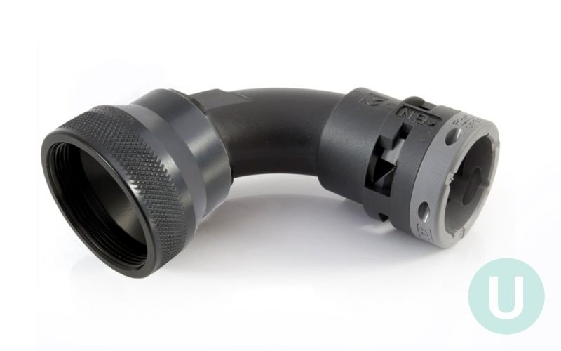 LFSE 90° Elbow Female UNEF Fitting with Metal Thread