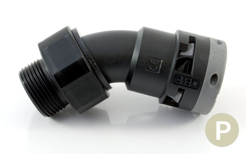 LMSF 45° Male PG Fitting with Metal Thread