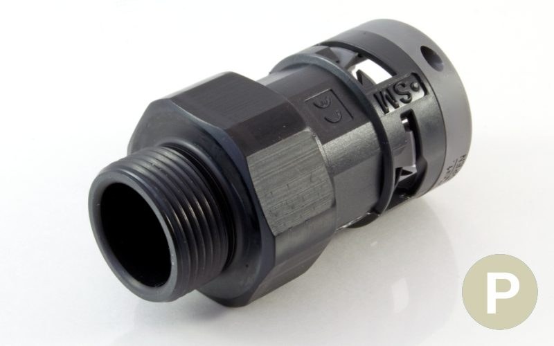 LMSS Straight Male PG Fitting with Metal Thread