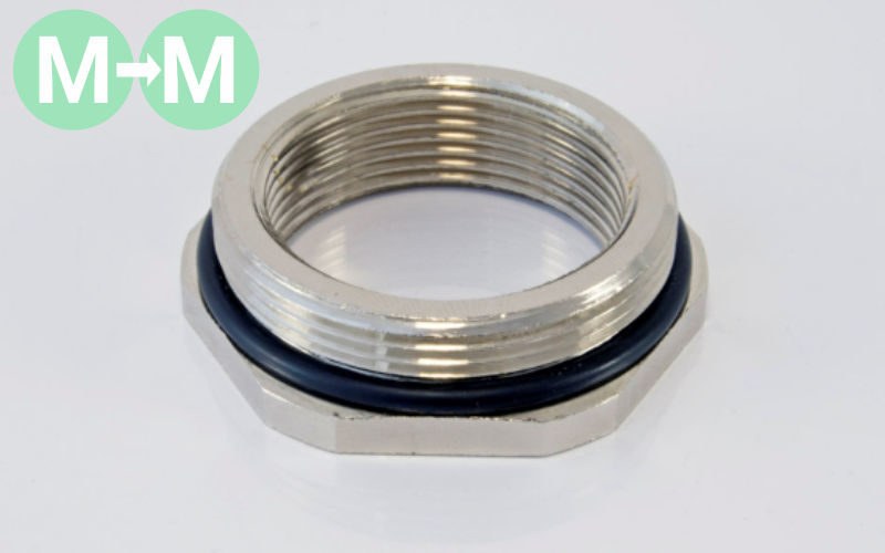 Metric to Metric Reducer Transition Fittings with O Ring