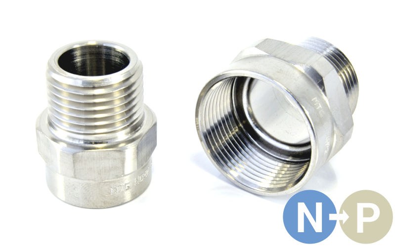 NPT to PG Enlarger Conversion Fittings