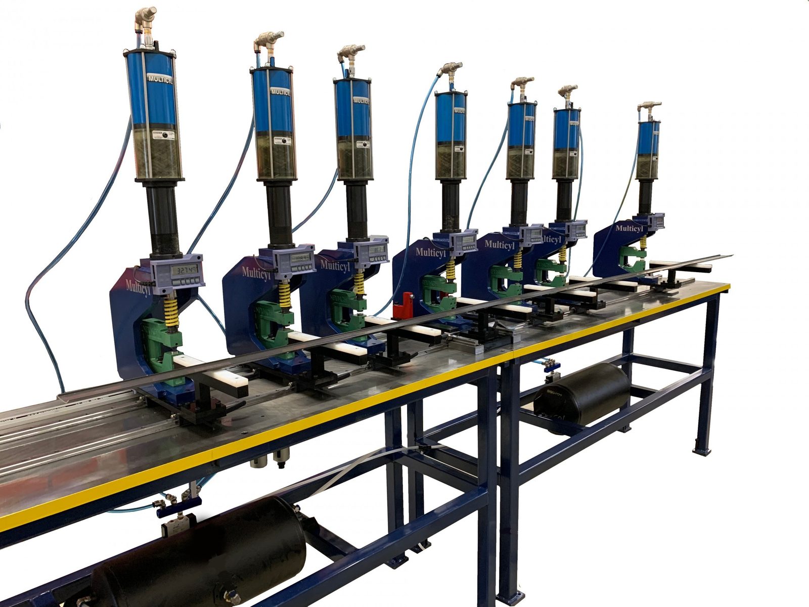 Multicyl Linear Rail - Multicyl cylinders for hole punching & tube piercing