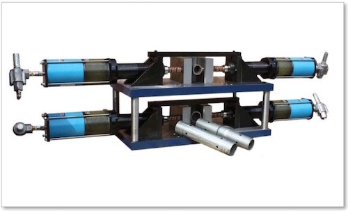 Stacked Double Horizontal Mandrel Punch - Multicyl cylinders for hole punching & tube piercing