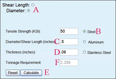 Systematic™ Press Selection Tool - Multicyl cylinders for hole punching & tube piercing