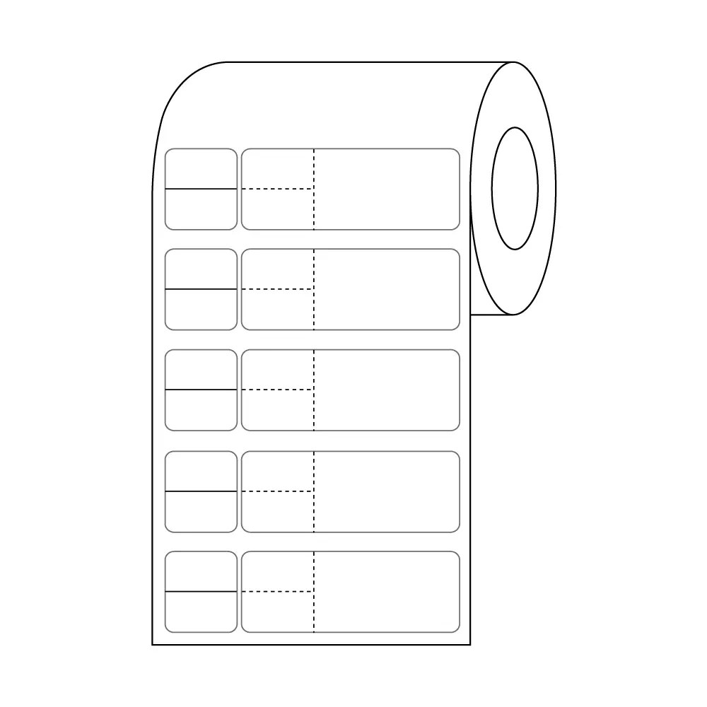 1 3/16″ x 4 3/32″ Misys / Sunquest – Multi Set Label (MSL) – Perf-Cut with Black Border –