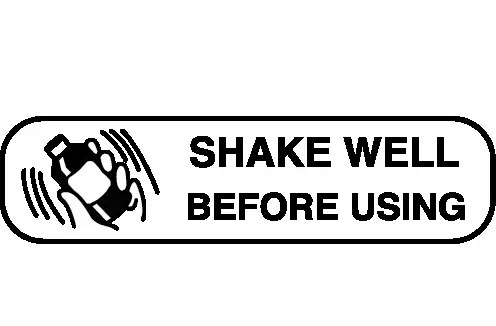 Auxiliary Label, Shake Well Before Using – Nev's Ink, Inc.