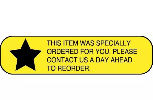 Auxiliary Label, Specially Ordered for You – Nev's Ink, Inc.