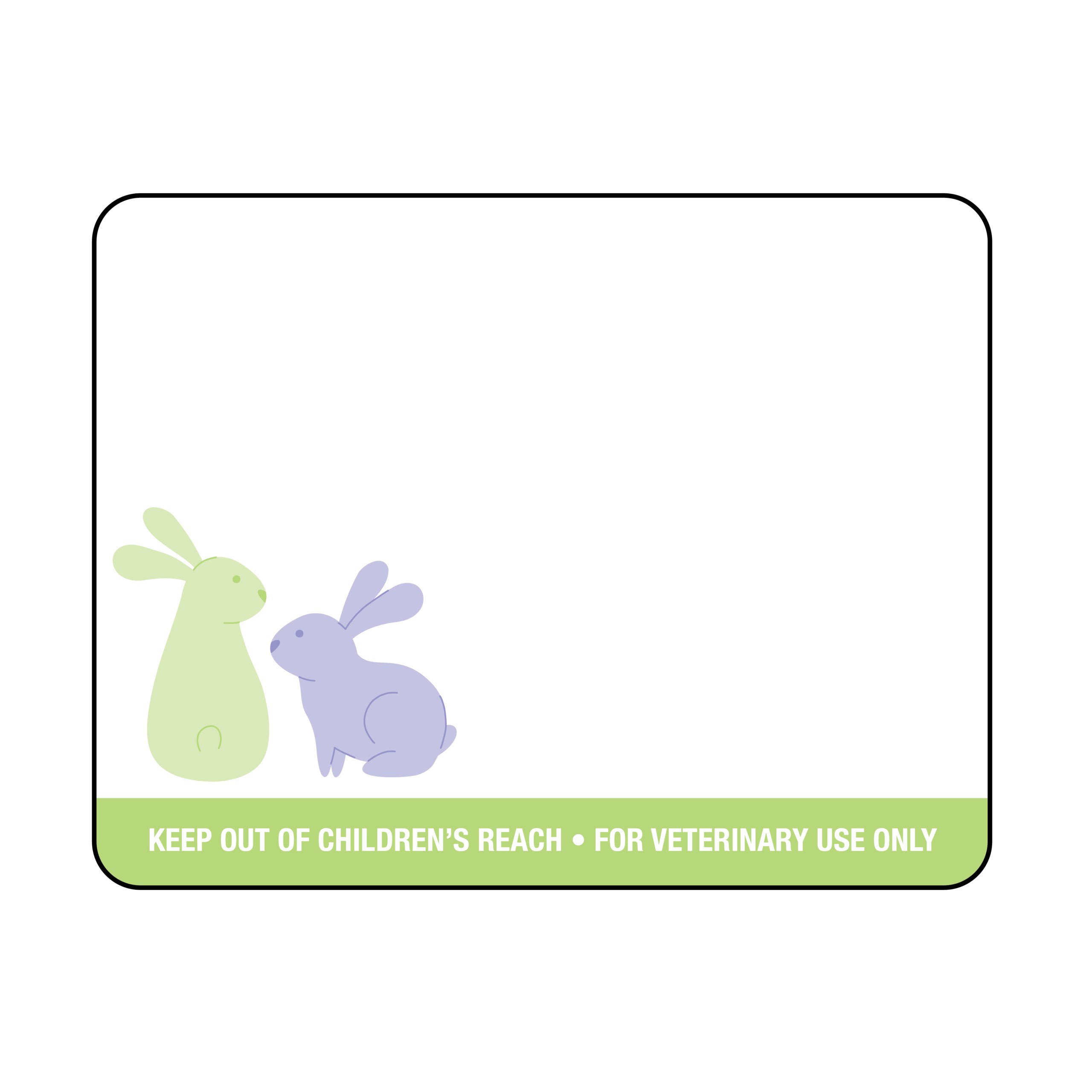 Dymo and Zebra Compatible Prescription Label w/ 2 Easter Bunnies – Nev's Ink, Inc.