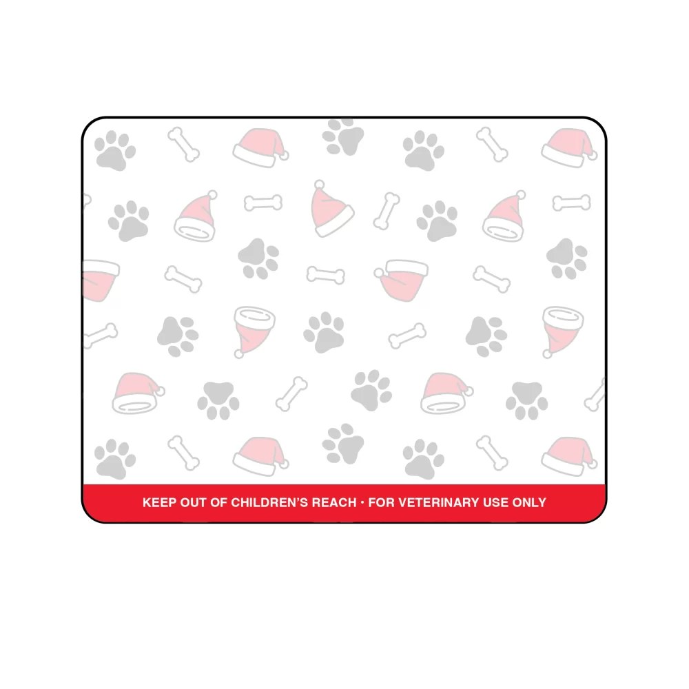 Dymo and Zebra Compatible Prescription Label w/Paw Print, Santa Hat & Bones – Nev's Ink, Inc.