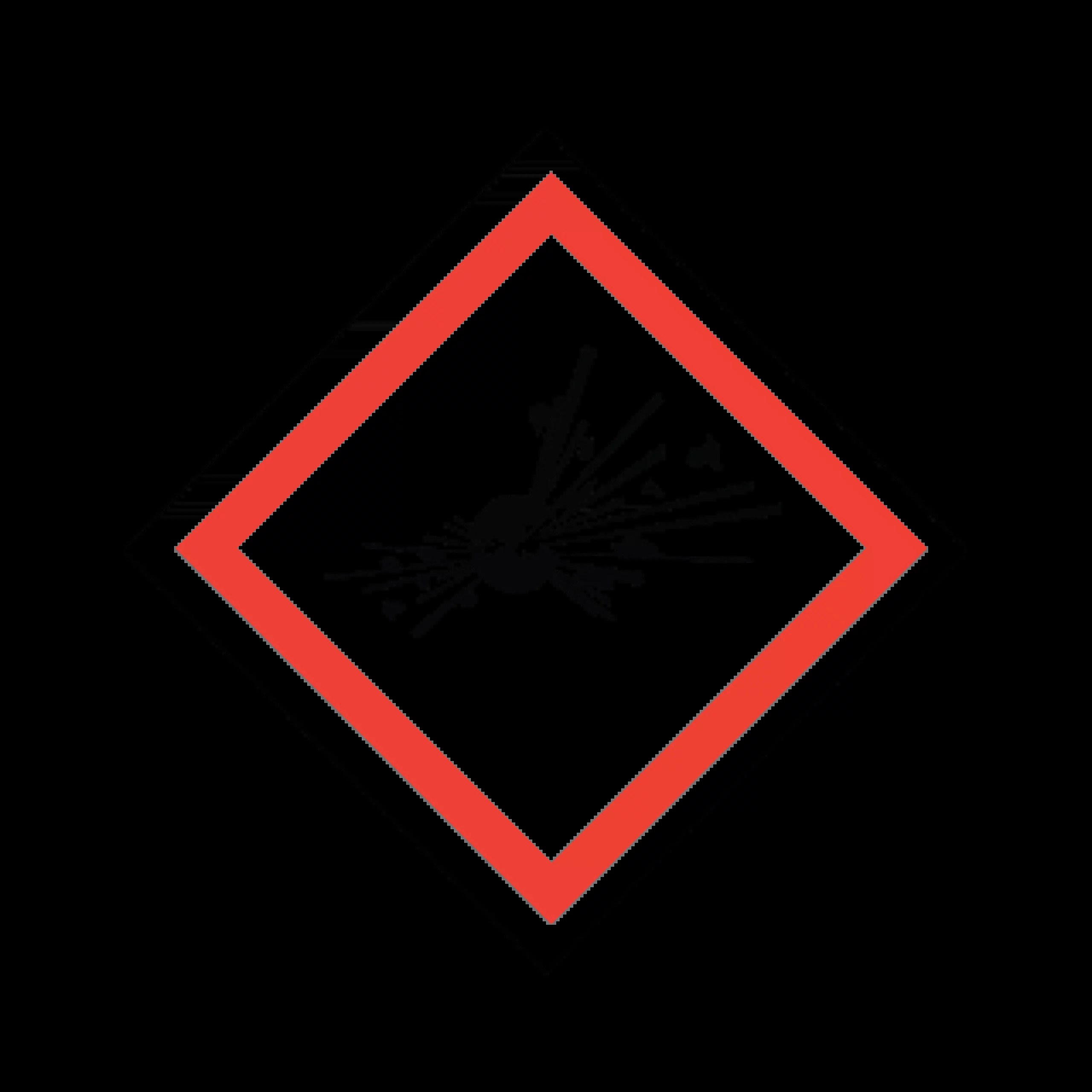 GHS Pictogram Label – Explosive w/Laminate – Nev's Ink, Inc.