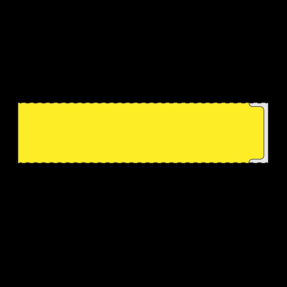 Intravenous Bag Labels, Thermal Notched – Yellow, 4″ x 1″ – 3″ Core – Nev's Ink