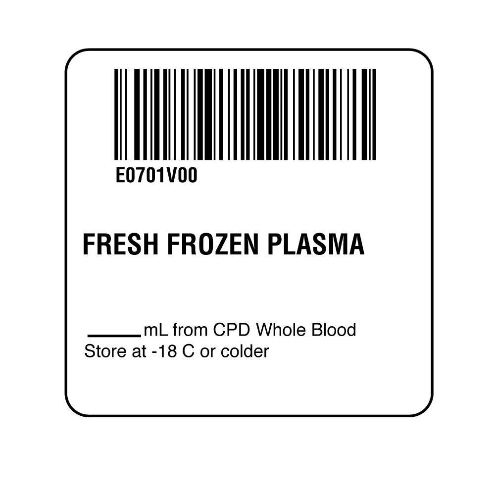 ISBT 128 Fresh Frozen Plasma – Nev's Ink, Inc.