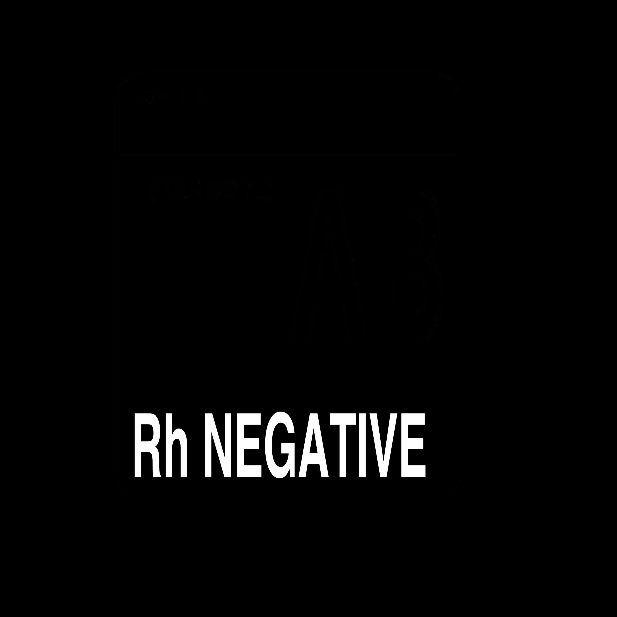 Label, AB Rh Negative – Nev's Ink, Inc.